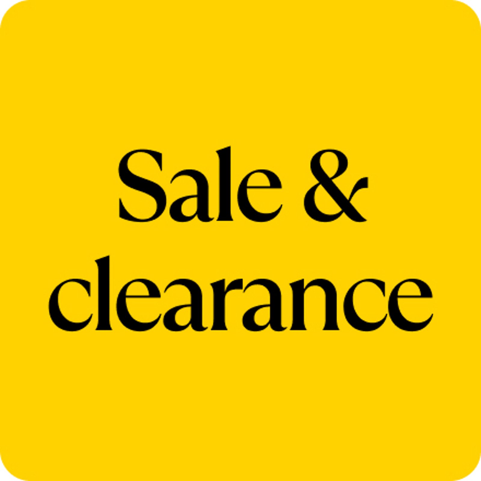 Sale & Clearance