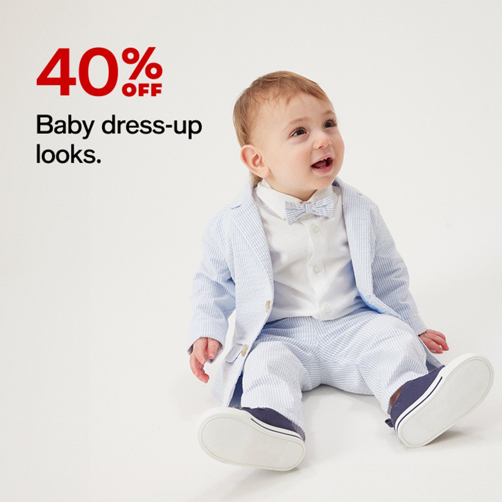 40% off baby dress-up looks