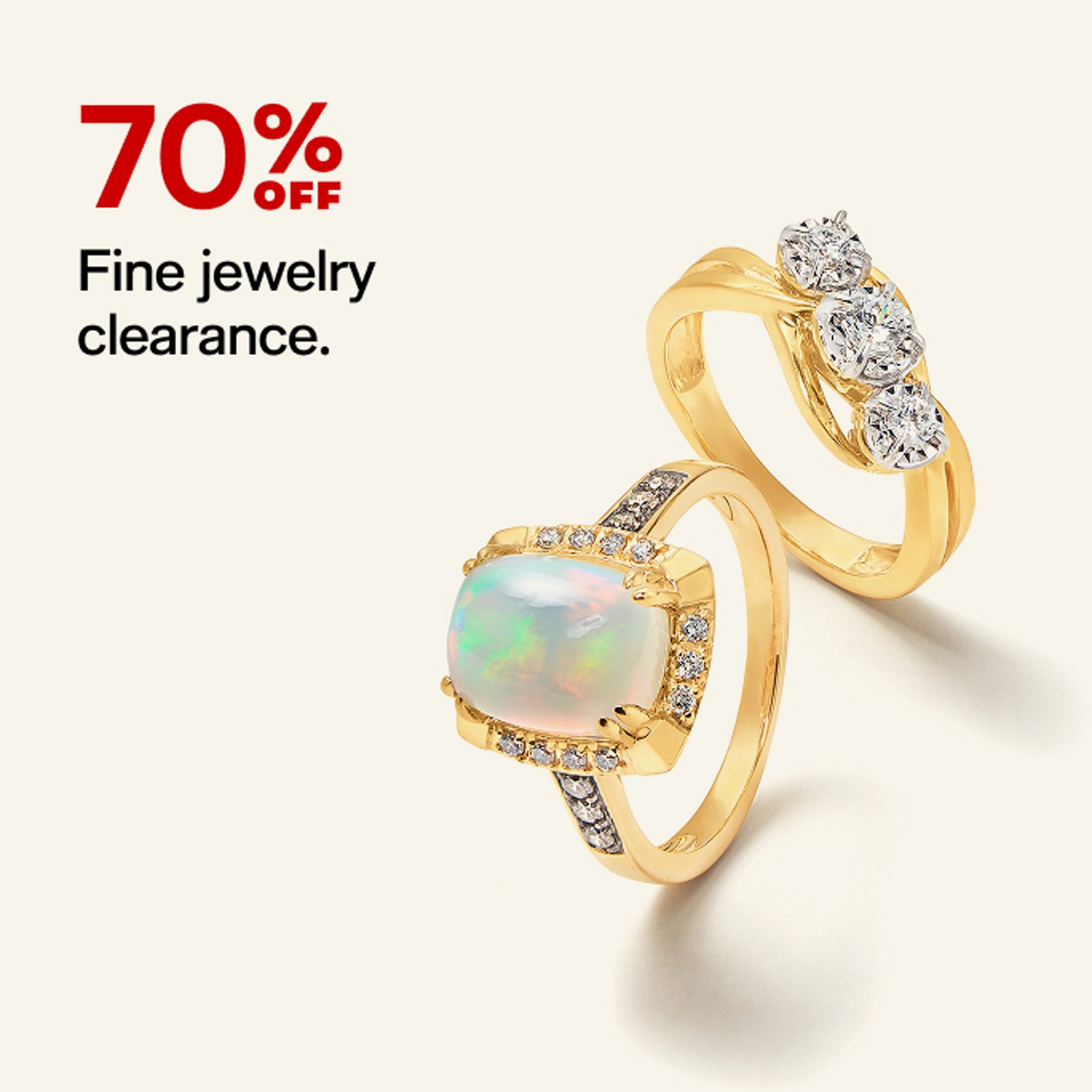 70% off Fine jewelry clearance