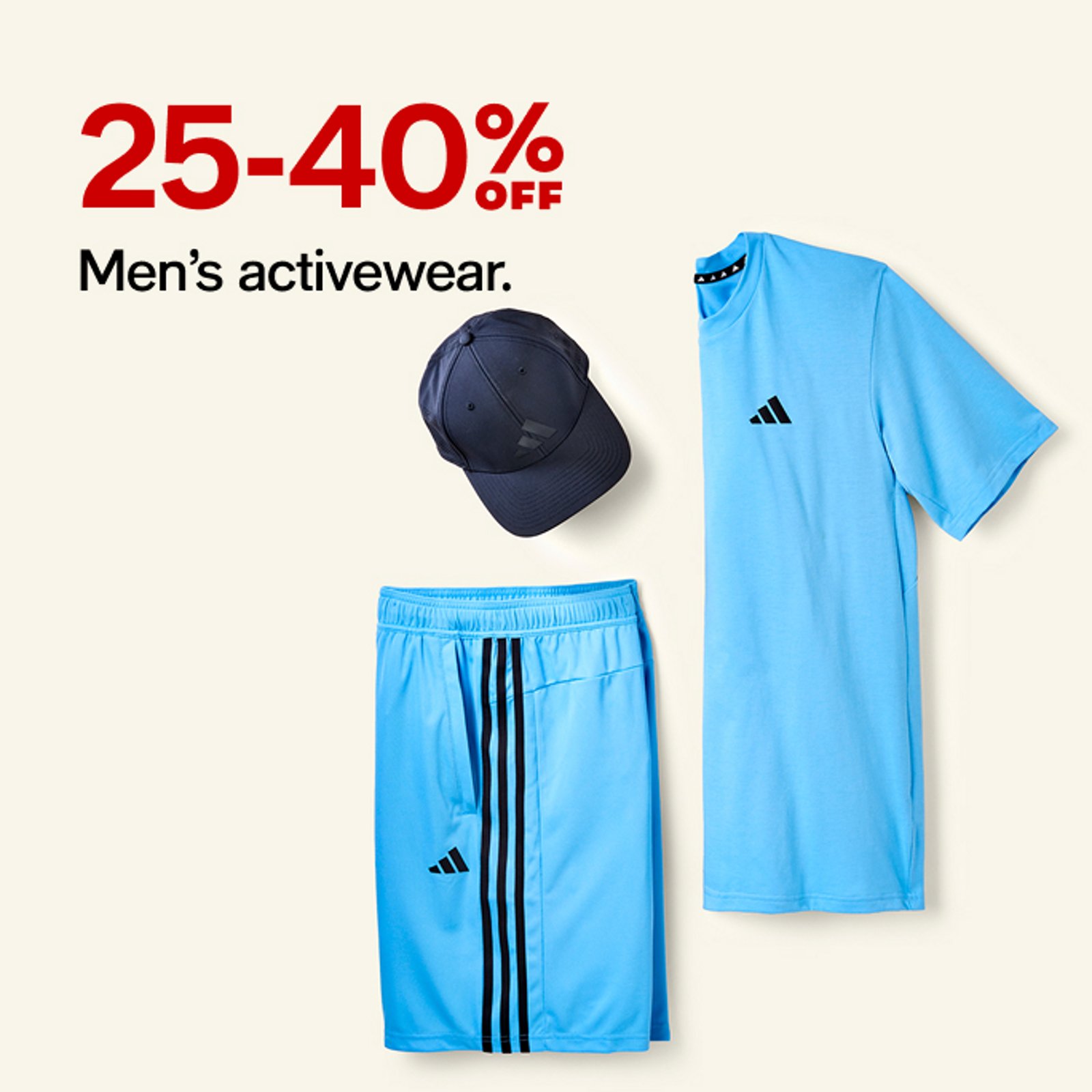 25-40% off Men's activewear