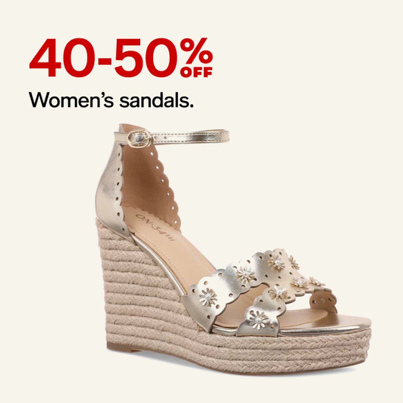 40-50% off Women's Sandals