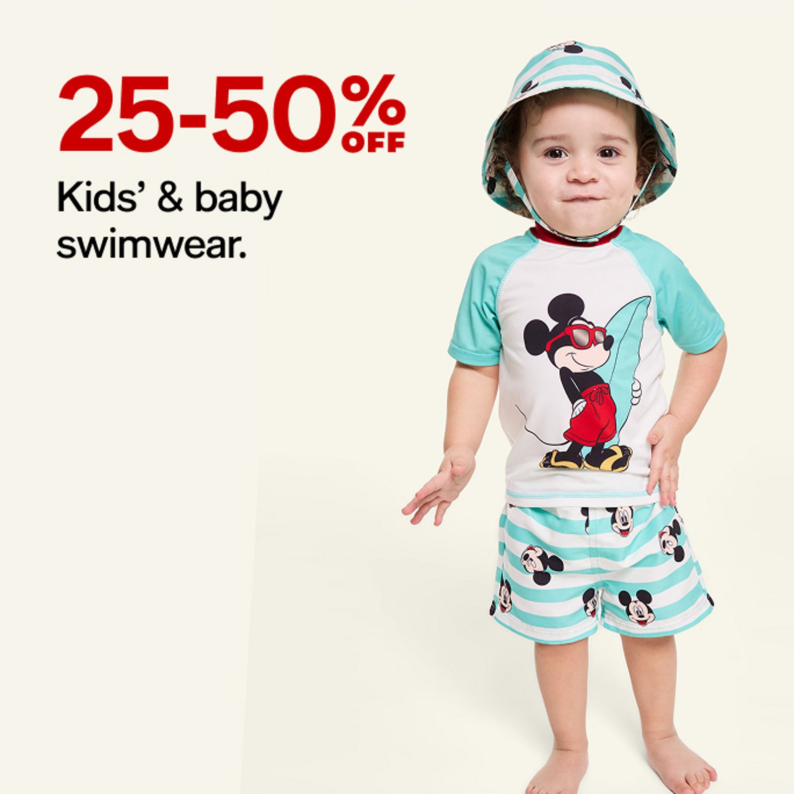25-50% off Kids' & baby swimwear