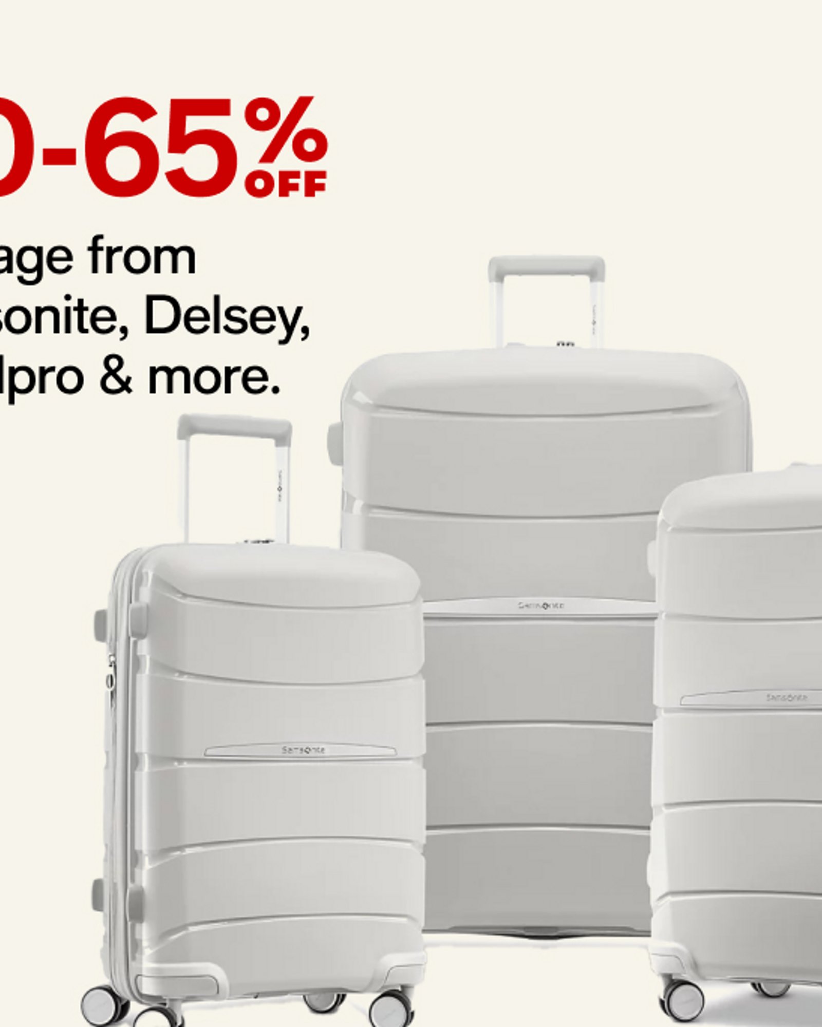 60 off luggage