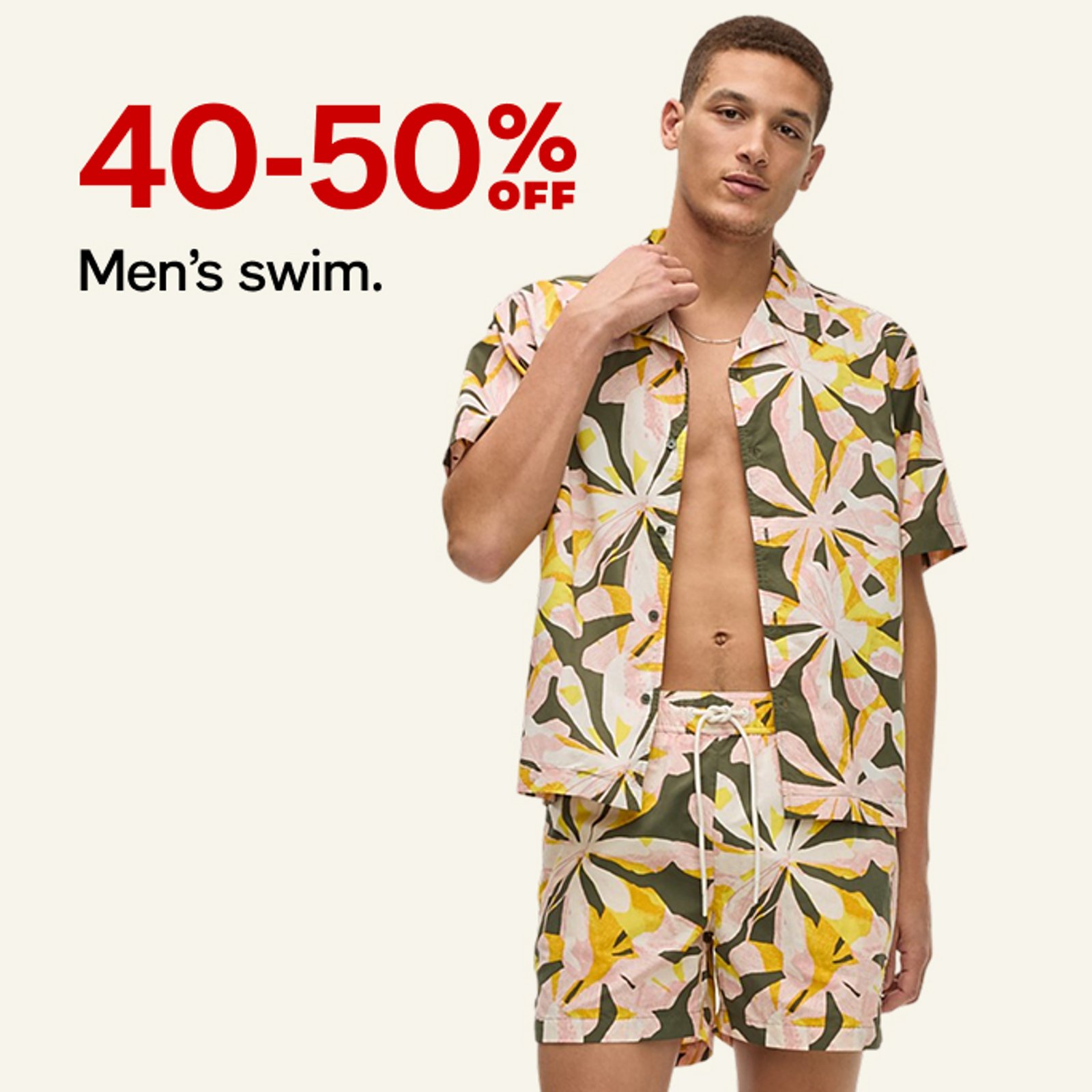 40-50% off Men's swim