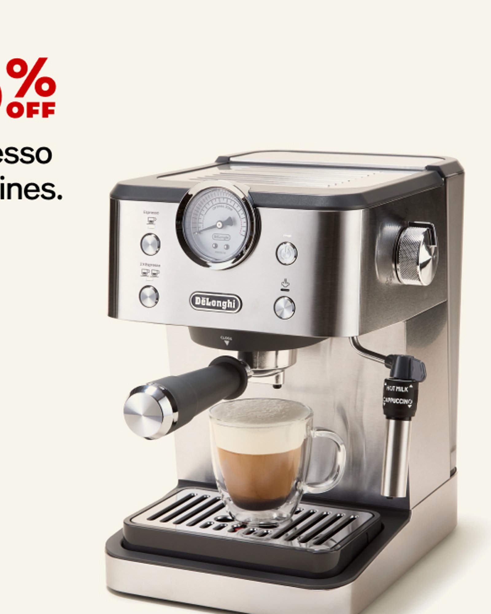 15 off espresso