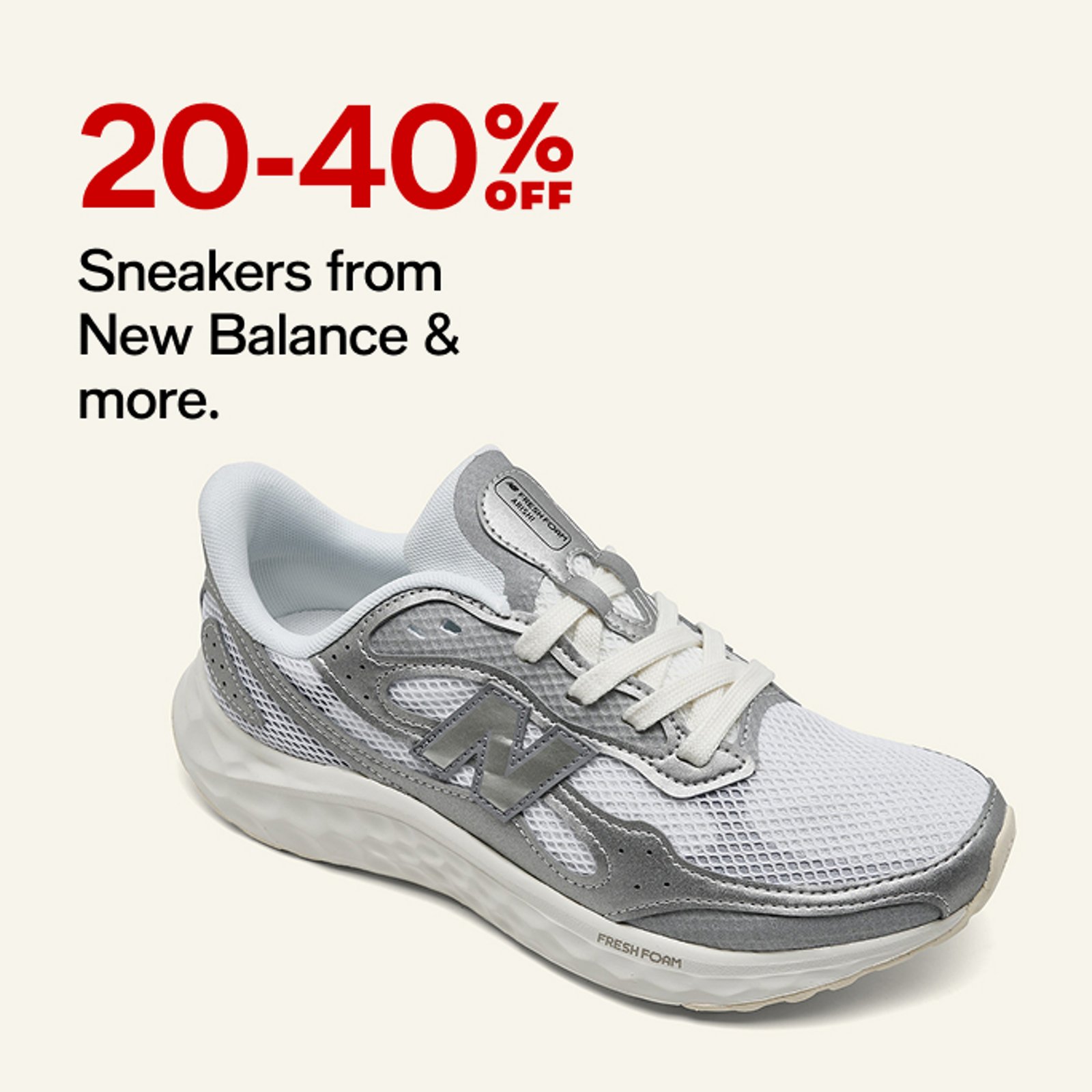 20-40% Sneakers from New Balance & more