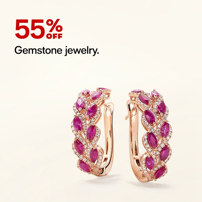 55% Off Gemstone Jewelry