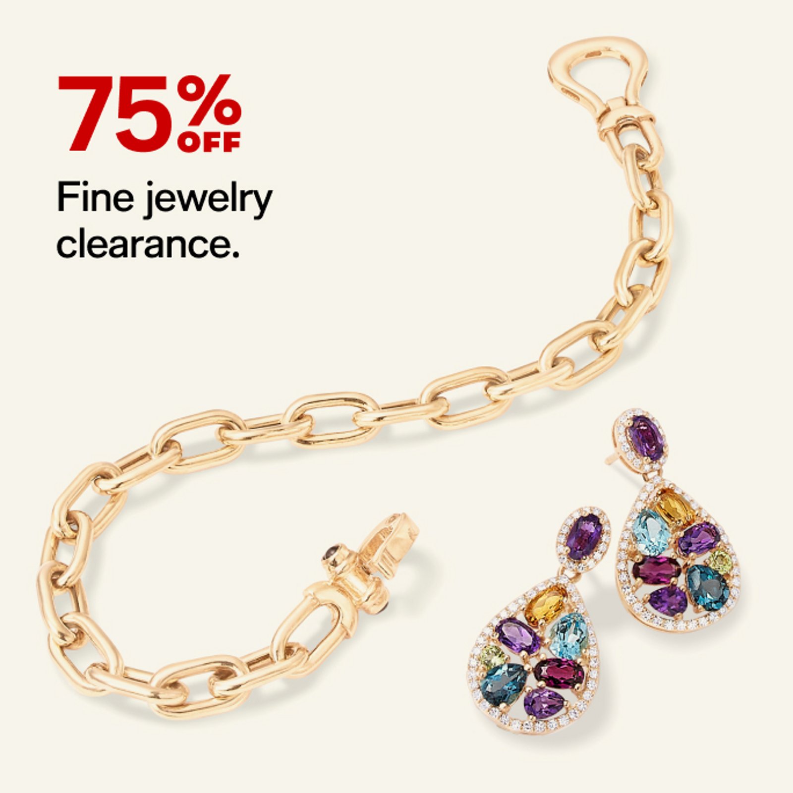 75% off fine jewelry clearance