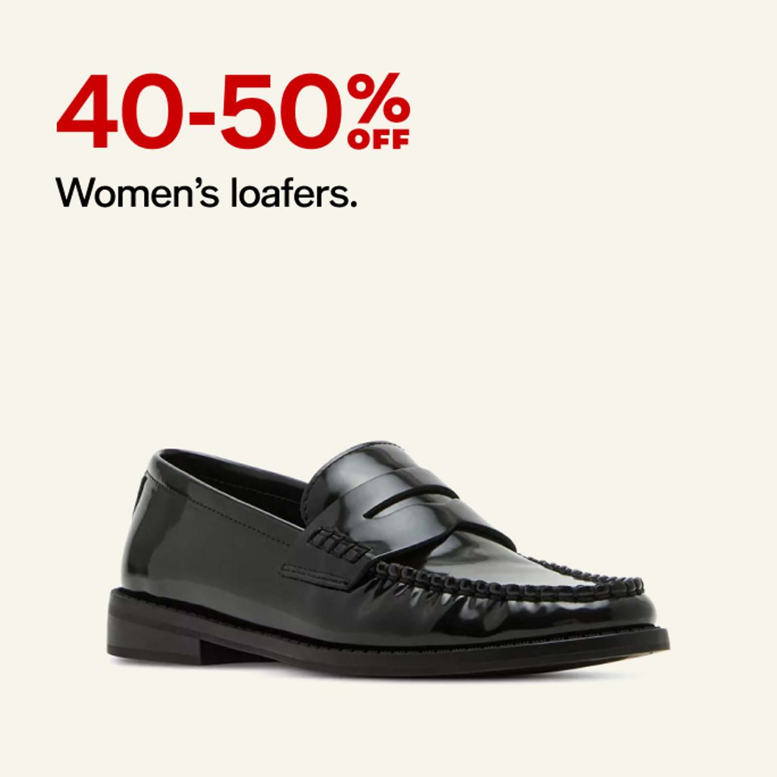 40-50% off loafers