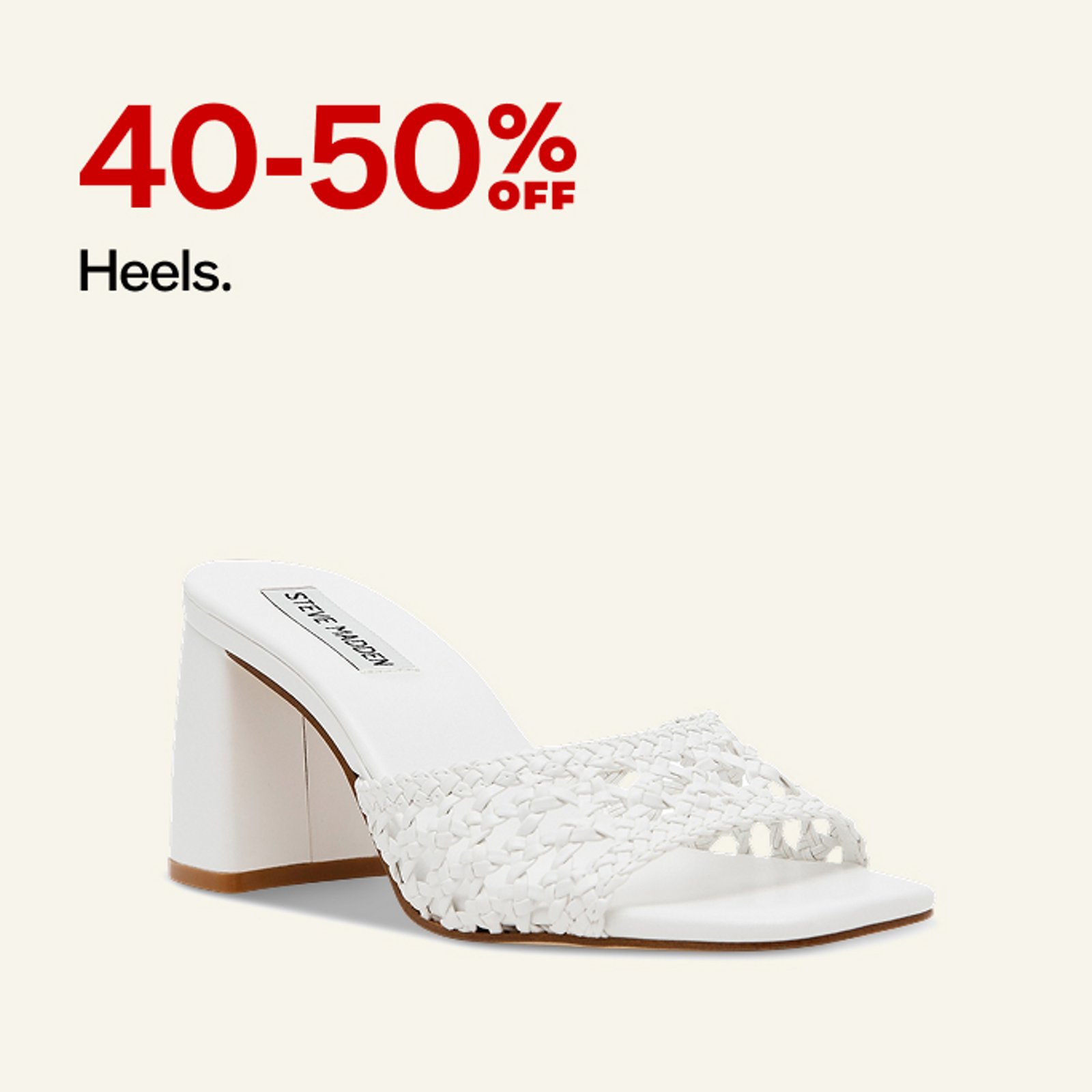 40-50% off Heels
