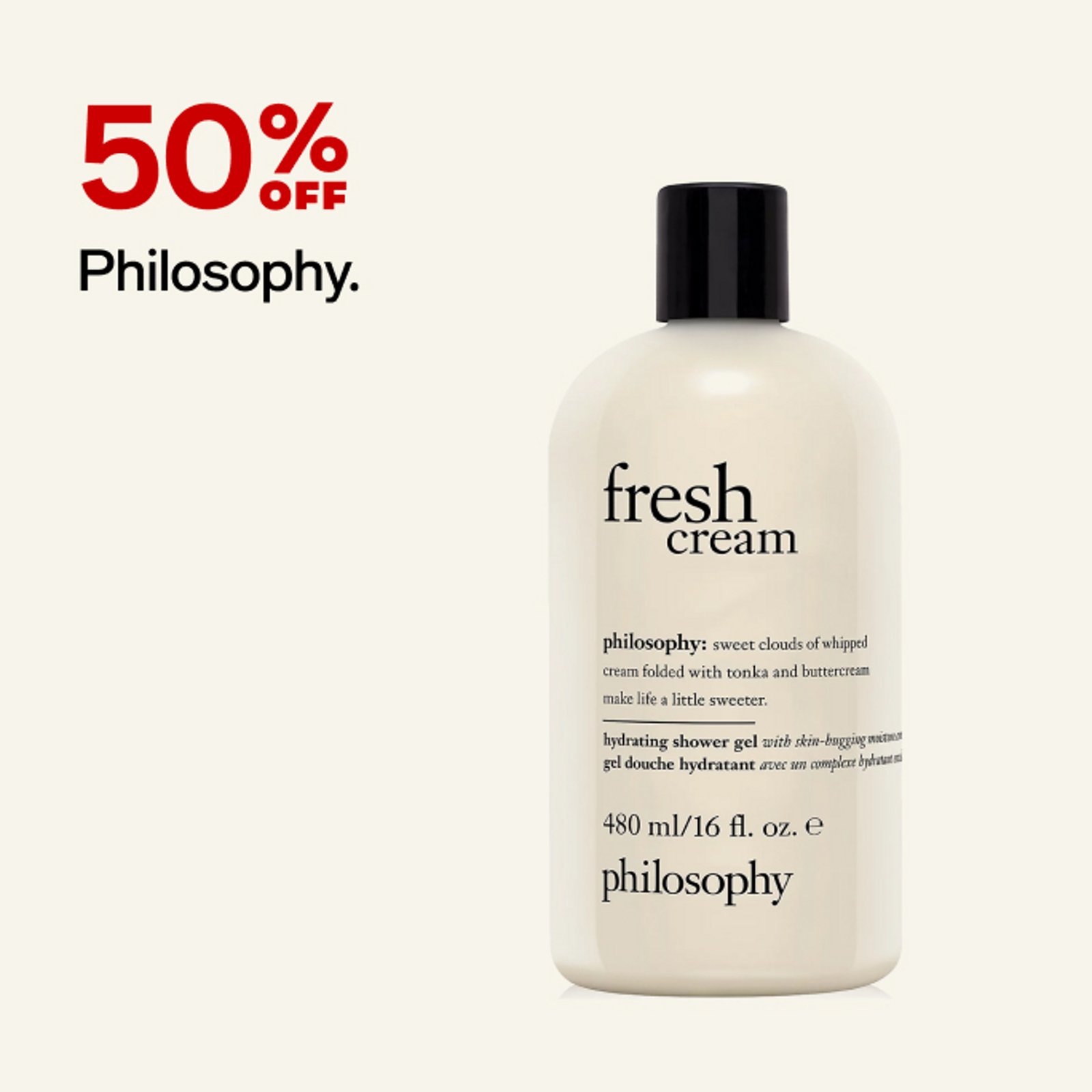 50% off Philosophy