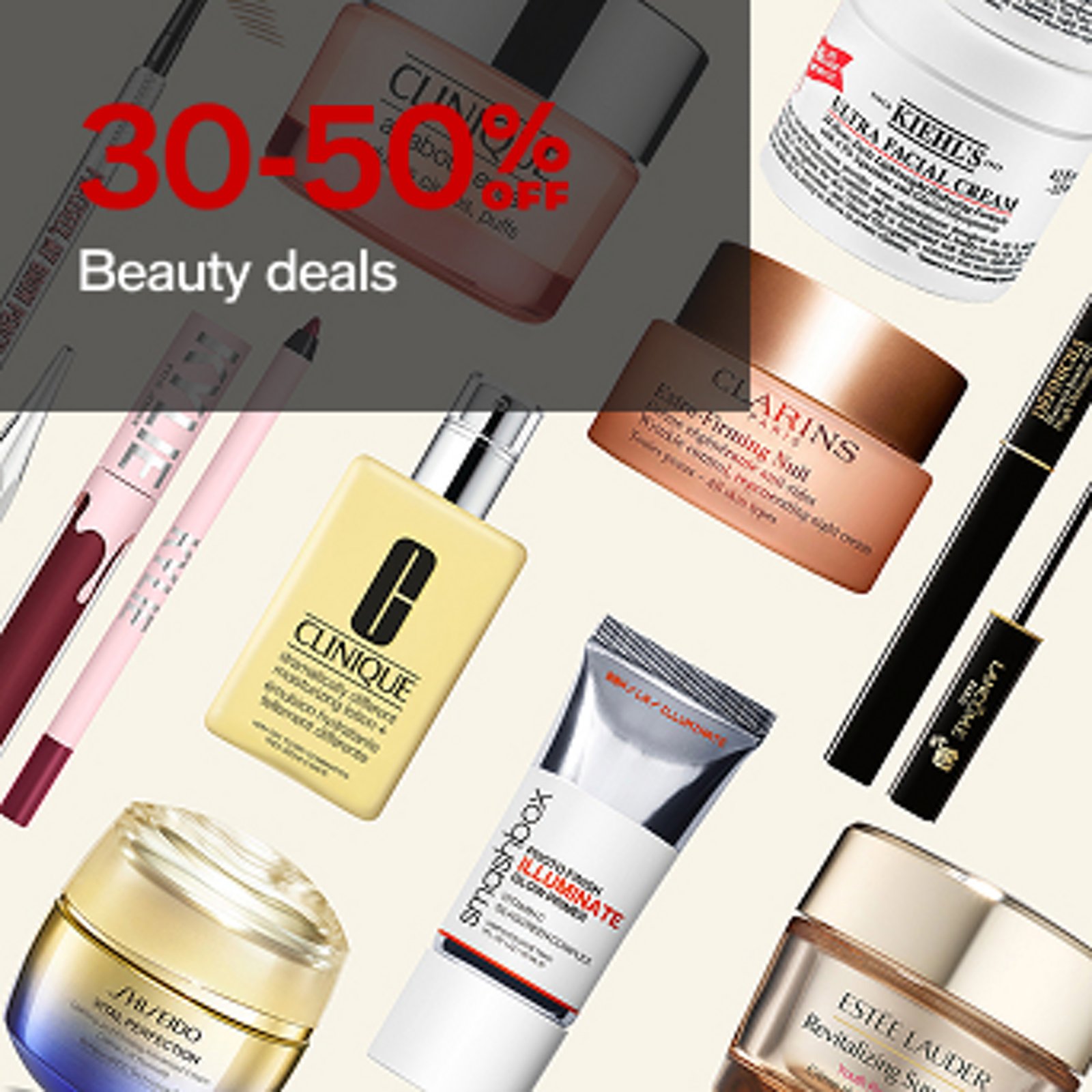 30-50% OFF Beauty deals