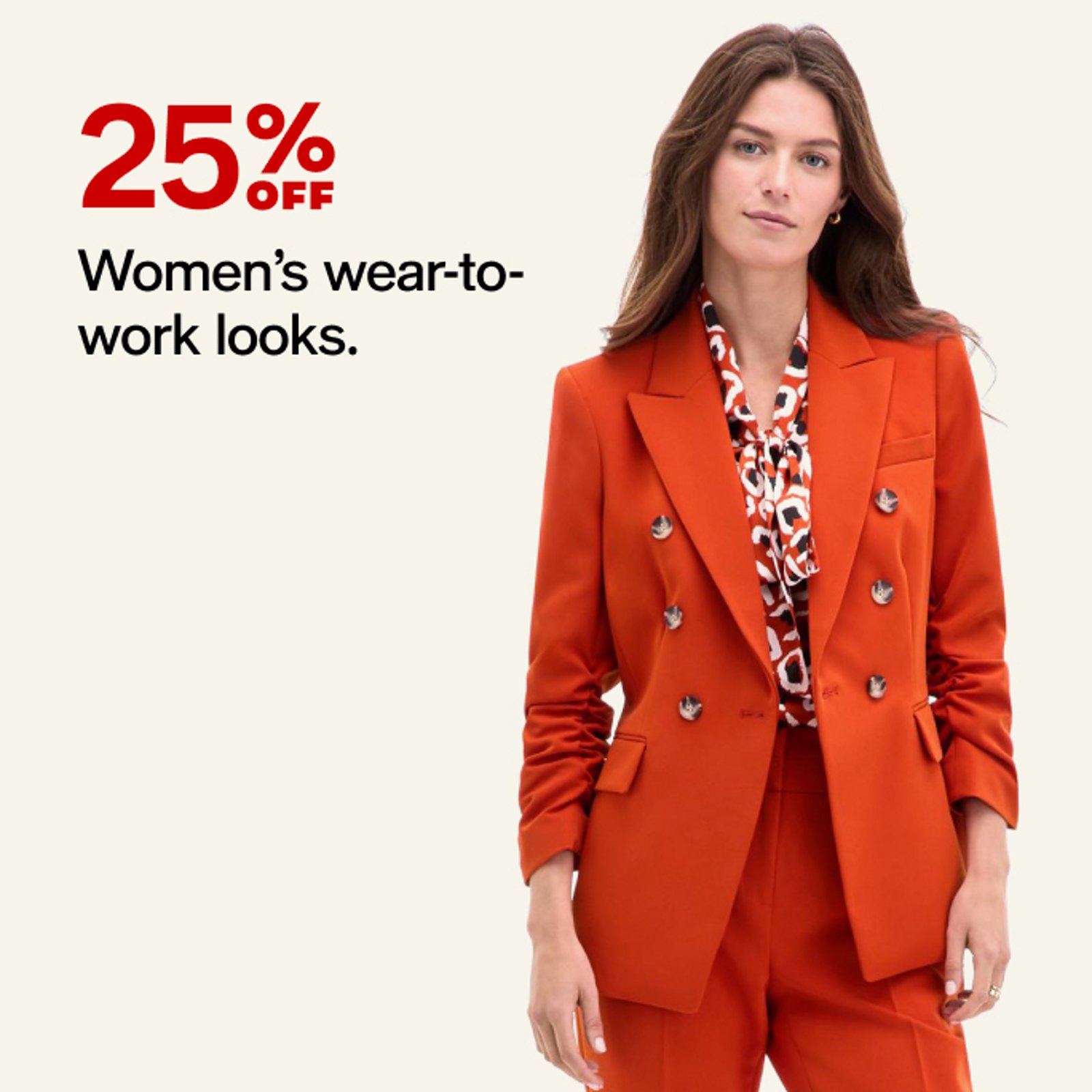 25% off Women's Wear to work looks