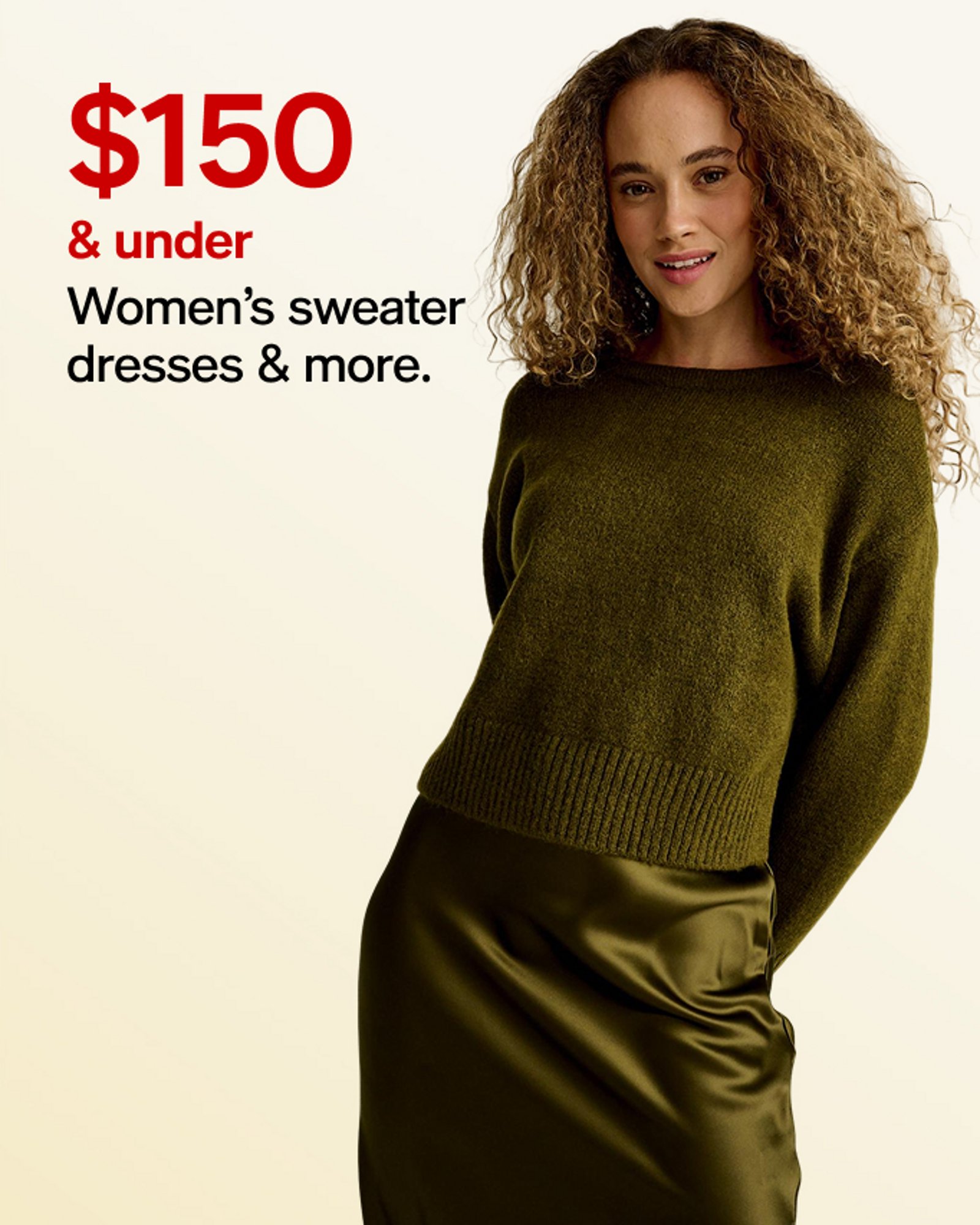 $150 & under sweater dresses & more