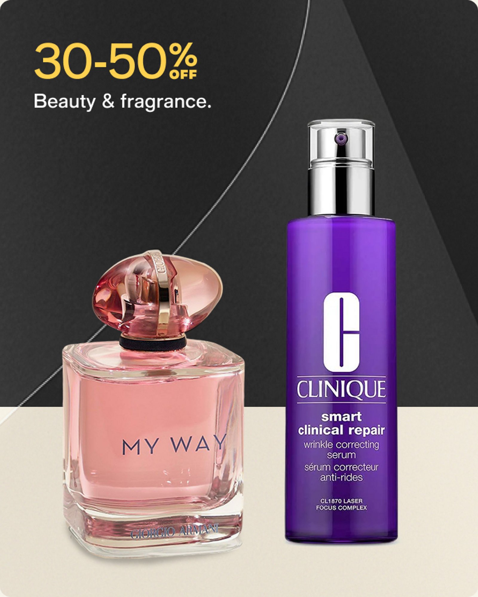30-50% off beauty and fragrance