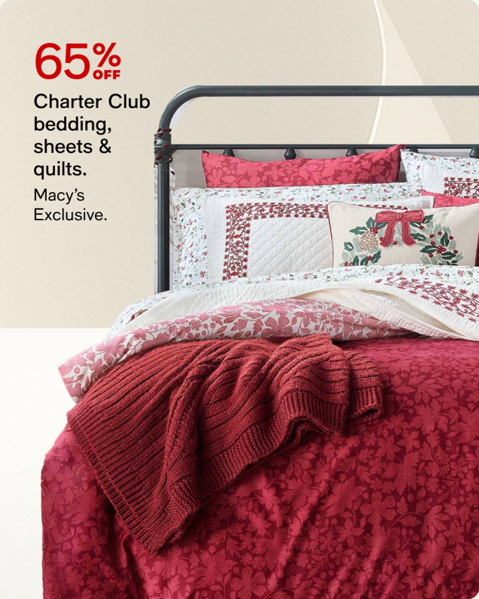 Charter Club bedding sheets quilts